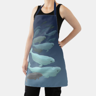 Beluga Whale Apron Whale Art Aprons & Gifts Schort