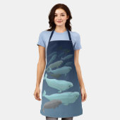 Beluga Whale Apron Whale Art Aprons & Gifts Schort (Gedragen)
