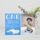 Beluga Whale Arctic Ocean Foto First Dag Kaart (Staand voorkant)