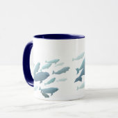 Beluga Whale Art Mok Marinelife Coffee Cup (Voorkant links)