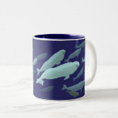Beluga Whale Art Mok Marinelife Coffee Cup (Voorkant rechts)