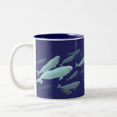 Beluga Whale Art Mok Marinelife Coffee Cup (Links)