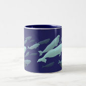 Beluga Whale Art Mok Marinelife Coffee Cup (Center)