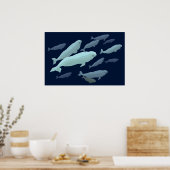 Beluga Whale Art print Marinelife Whale Painting (Keuken)