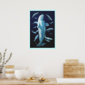 Beluga Whale Art print Marinelife Whale Painting (Keuken)