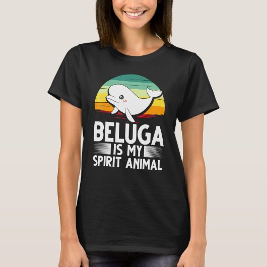 Beluga Whale Baby Animal 3 T-shirt (Voorkant)