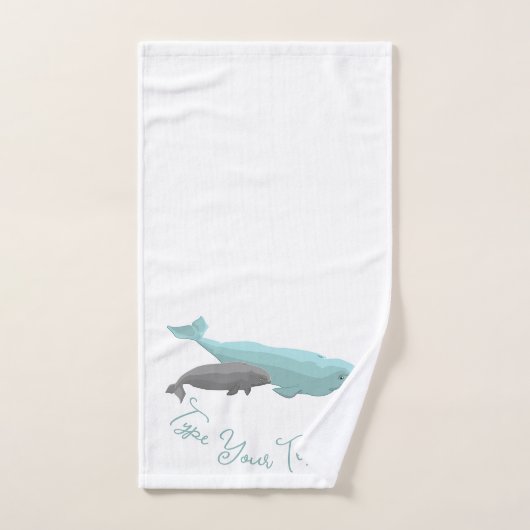 Beluga Whale Badset Walvissen Badhanddoeken Bad Handdoek (Handdoek)