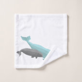 Beluga Whale Badset Walvissen Badhanddoeken Bad Handdoek (Wasdoekje)