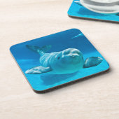 Beluga Whale Bier Onderzetter (Linkerzijde)