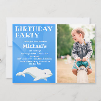Beluga Whale Blue Arctic Ocean Birthday Kaart
