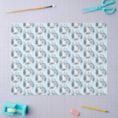 Beluga Whale Blue Tissuepapier (Craft)