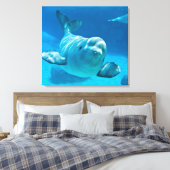 Beluga Whale Canvas Afdruk (Insitu (Slaapkamer))
