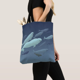 Beluga Whale Canvas tassen Beluga Whale Art tags