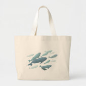 Beluga Whale Canvas tassen & Blue Beluga Gifts (Voorkant)