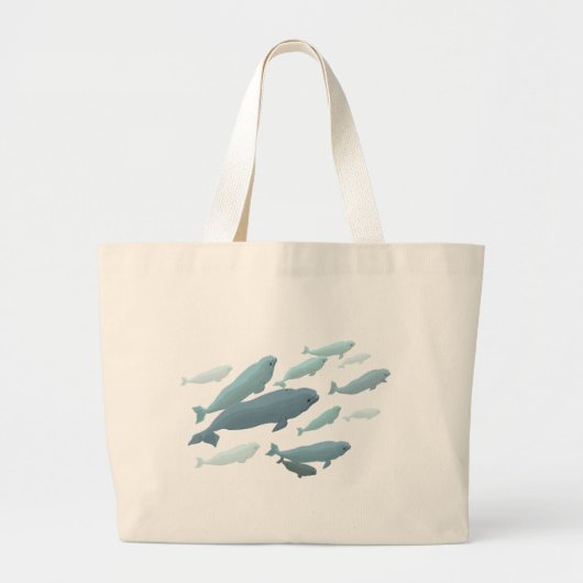 Beluga Whale Canvas tassen & Blue Beluga Gifts (Voorkant)
