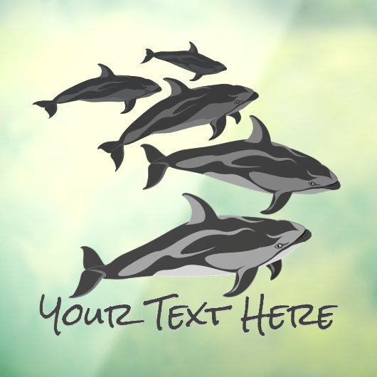 Beluga Whale Decal Custom Whale Art Window Cling (Vel 3)