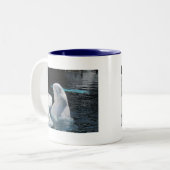 Beluga Whale Gifts Tweekleurige Koffiemok (Voorkant links)