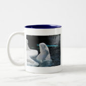 Beluga Whale Gifts Tweekleurige Koffiemok (Links)