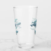 Beluga Whale Glass Whales Glasses personaliseren Glas (Links)