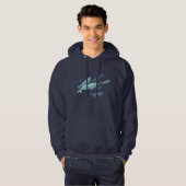 Beluga Whale Hoodie Unisex Cute Whale Art Shirten (Voorkant volledig)