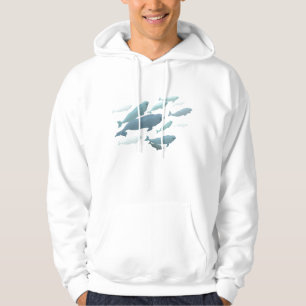 Beluga Whale Hoodie Unisex Cute Whale Art Shirten
