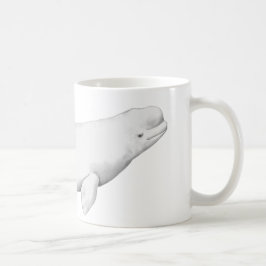 Beluga Whale Illustratie Whale Lover Gift Koffiemok