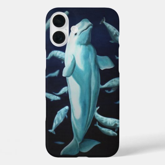 Beluga Whale iPhone Cases Whale Smartphone Hoesjes (Achterkant)
