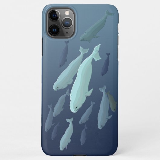 Beluga Whale iPhone Cases Whale Smartphone Hoesjes iPhone Hoesje (Achterkant)