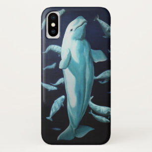 Beluga Whale iPhoneX Hoesje Whale Smartphone Hoesj