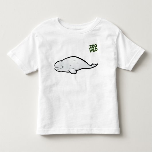 Beluga Whale Kinder Shirts (Voorkant)