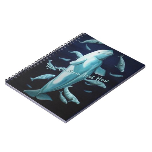 Beluga Whale-laptop - Speciaal Whale Journal Notitieboek (Linkerzijde)