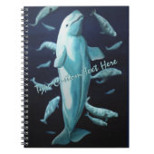 Beluga Whale-laptop - Speciaal Whale Journal Notitieboek (Voorkant)