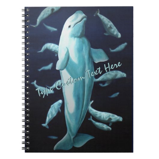Beluga Whale-laptop - Speciaal Whale Journal Notitieboek (Voorkant)