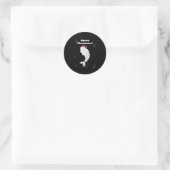 Beluga Whale Merry Winter Animals Whales Ronde Sticker (Tas)