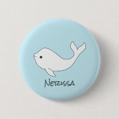 Beluga Whale Name Button (Voorkant)