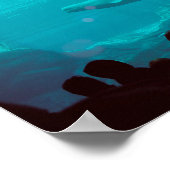 Beluga Whale Nieuwjaar poster (Hoek)