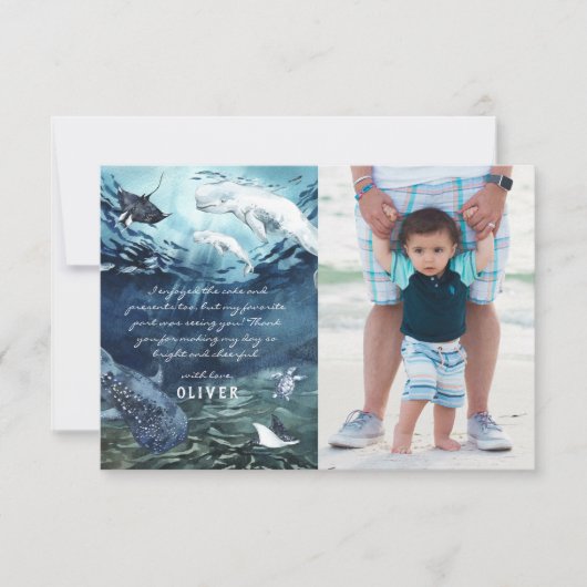 Beluga Whale Ocean | Foto bedankt (Voorkant)