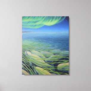 Beluga Whale Painting Canvas Print