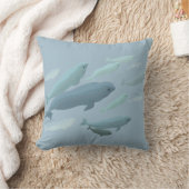 Beluga Whale Pillow Baby Beluga Whale Sierkussen (Deken)