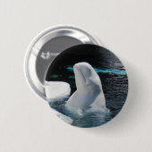 Beluga Whale Pin Ronde Button 5,7 Cm (Voorkant /achterkant)