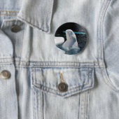 Beluga Whale Pin Ronde Button 5,7 Cm (In situ)