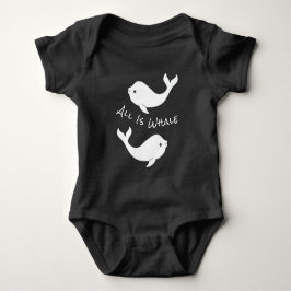 Beluga Whale Pun Baby Bodysuit