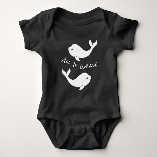 Beluga Whale Pun Baby Bodysuit (Voorkant)