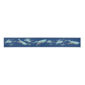 Beluga Whale Ribbon Paper Gepersonaliseerd Whale R Grosgrain Lint (Voorkant)