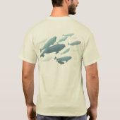 Beluga Whale Shirt Biologische Whale Art T-shirt (Achterkant)