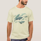Beluga Whale Shirt Biologische Whale Art T-shirt (Voorkant)