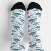 Beluga Whale Socks  Whale Art Socks Customize Sokken (Top)