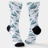 Beluga Whale Socks  Whale Art Socks Customize Sokken (Gebogen)
