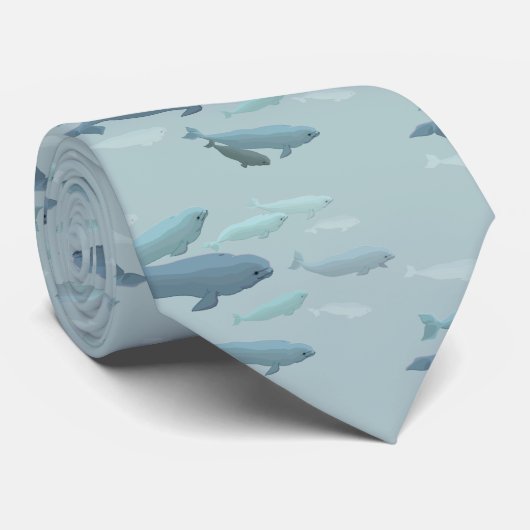Beluga Whale Stropdassen & Gifts Blue Whale Wildli (Opgerold)