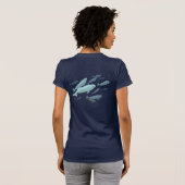 Beluga Whale T-Shirt Unisex Whale Art Shirten (Achterkant volledig)